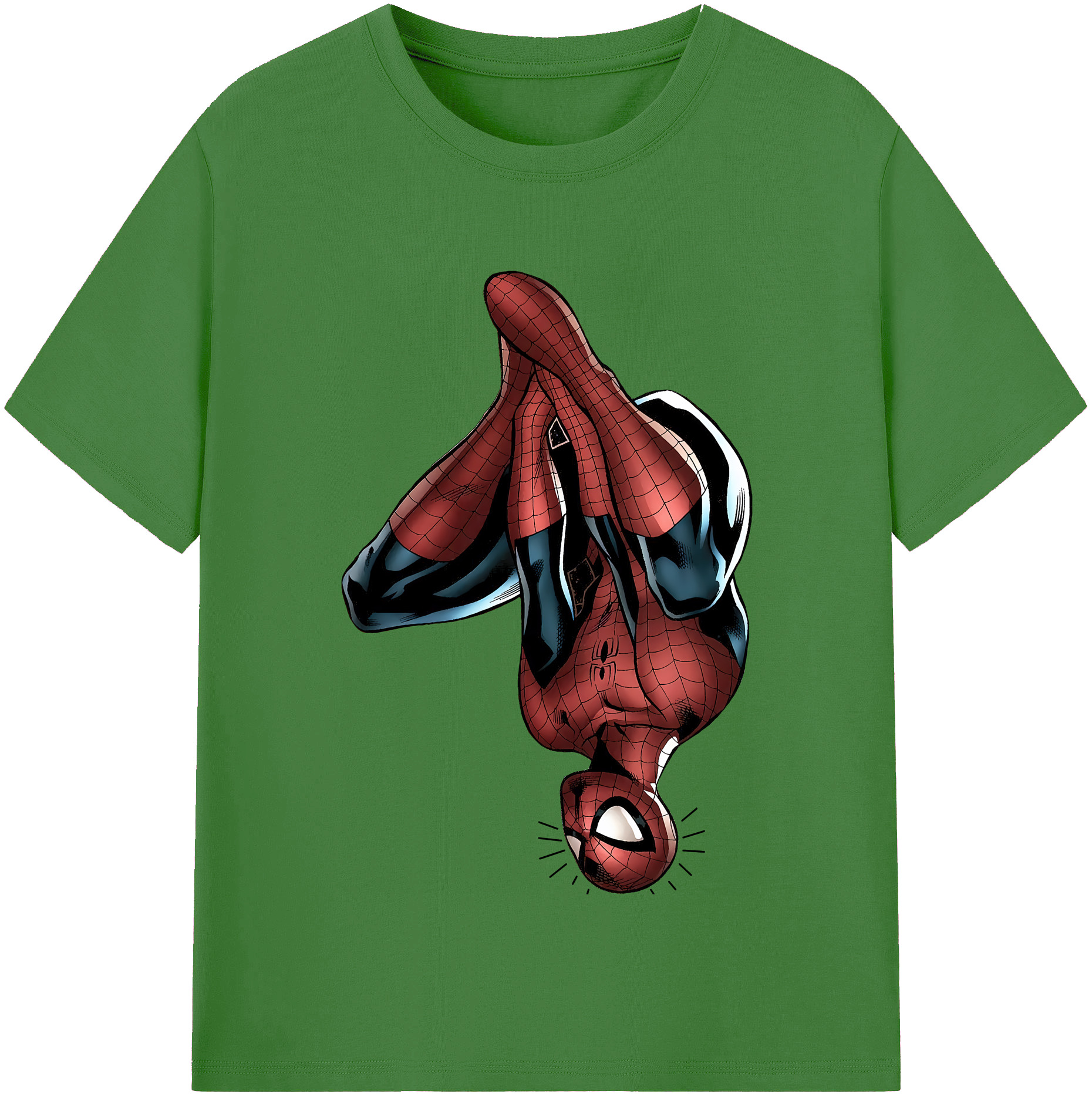 （画像用） Spider Man スパイダーマン レディースカジュアルプリントTシャツ（綿100％）